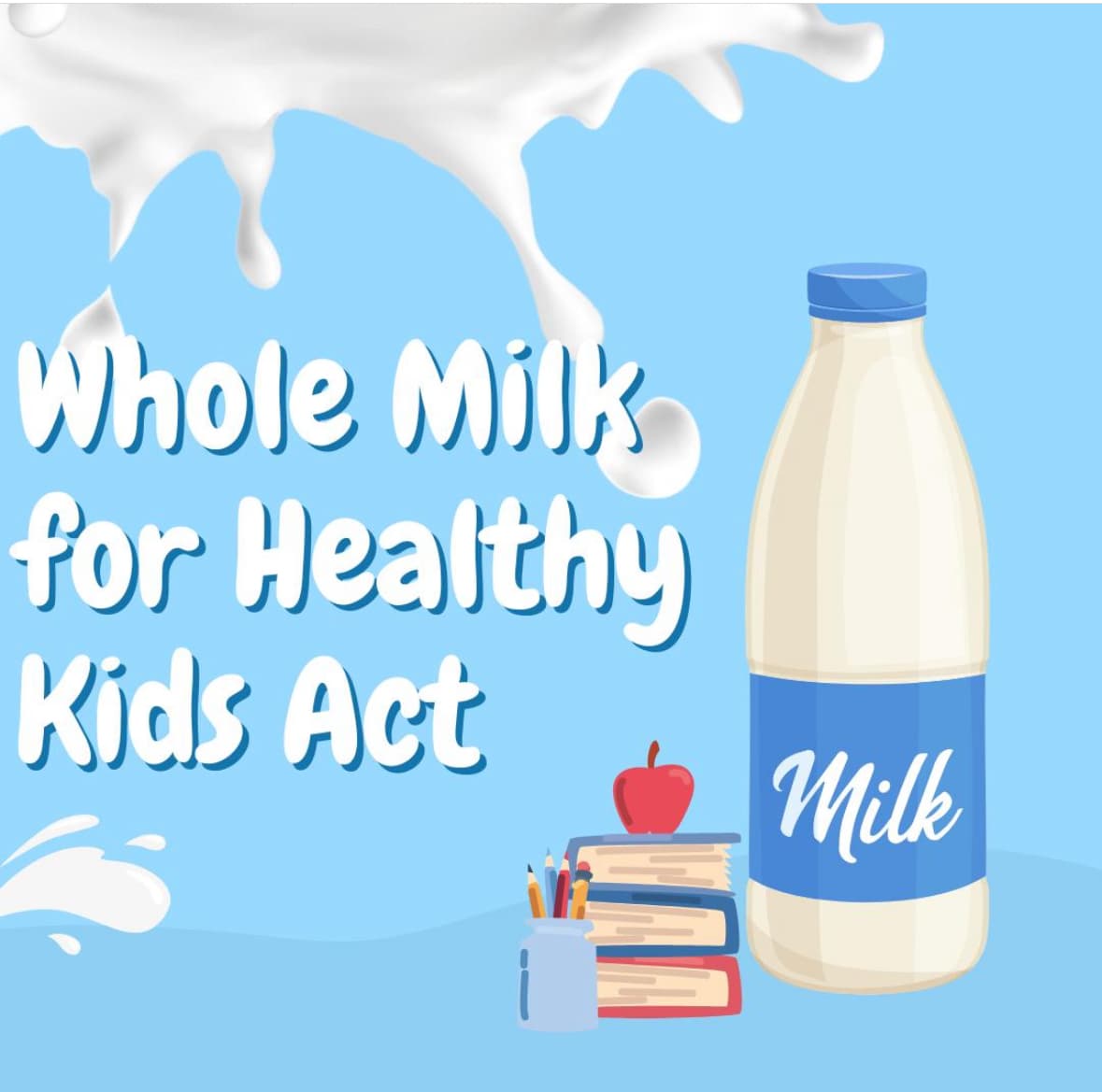 Image for Bipartisan Bill Seeks to End Decade-Long Ban on Whole Milk in U.S. School Cafeterias
