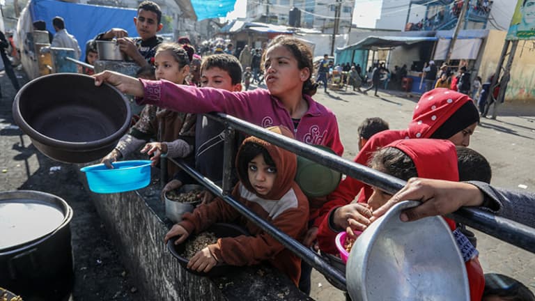 Image for Gaza Aid Volume Halves to Under 80 Trucks Daily as UN Warns of Soaring Malnutrition and Famine Risk