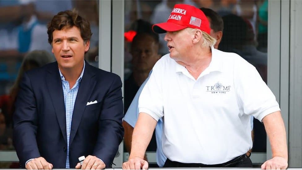 Image for Trump Labels Carlson 'Kooky' Amid Deepening Iran Policy Rift