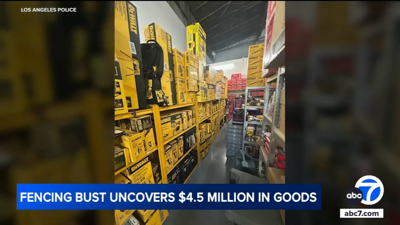 Image for $4.5 Million in Stolen Cargo Recovered as Los Angeles Fencing Operation Dismantled