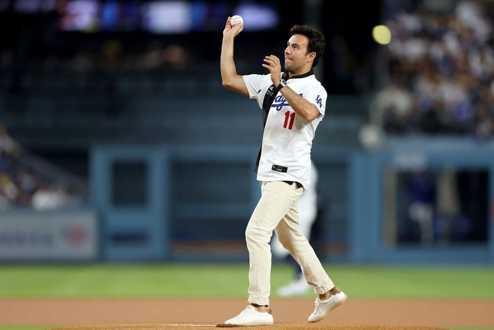 Image for F1 Star Sergio Pérez Unites Sports Worlds with Dodger Stadium First Pitch