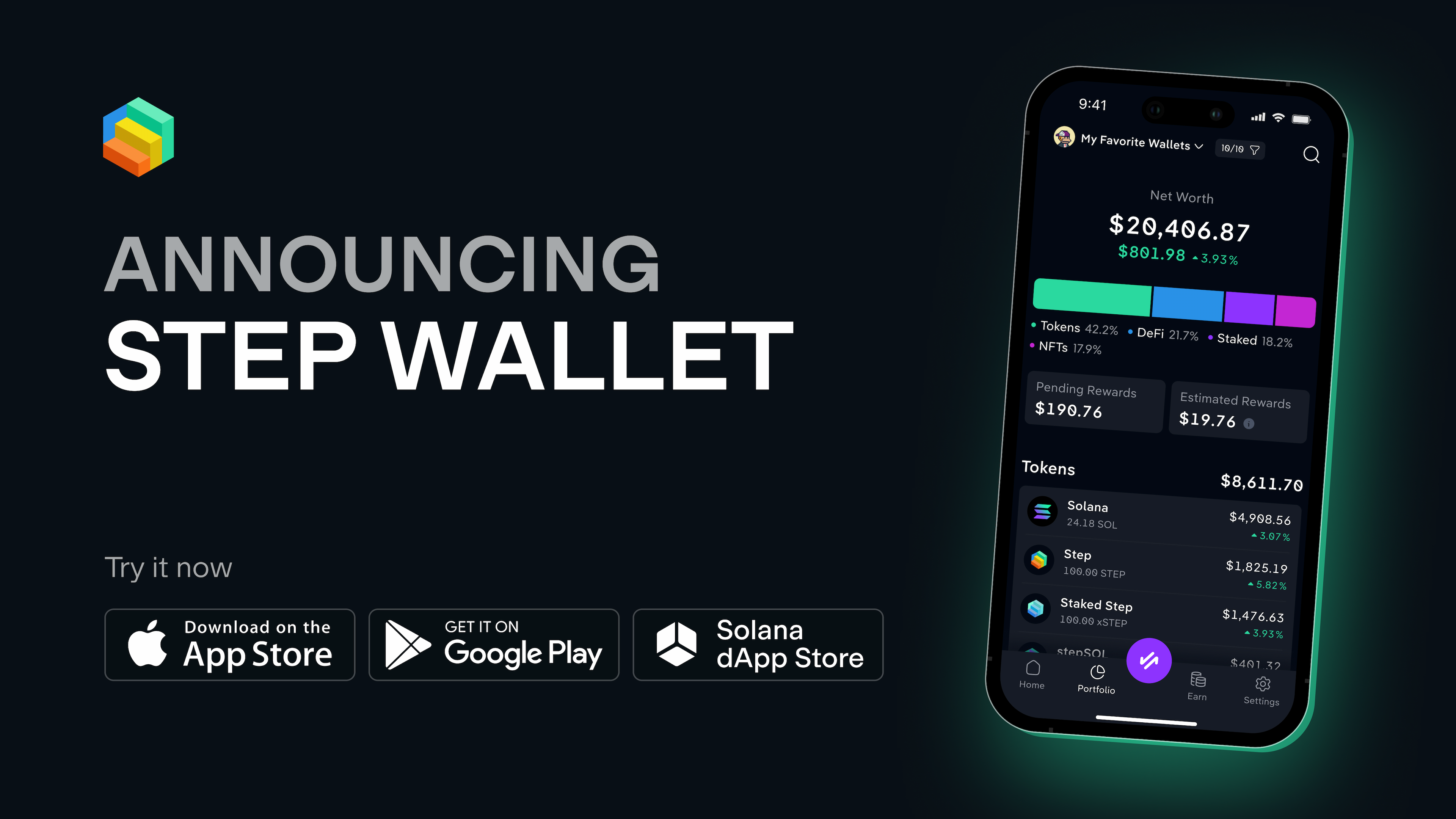Image for Step Wallet Launches with One-Click™ Earning, Aiming to Simplify Solana DeFi for Mainstream Users