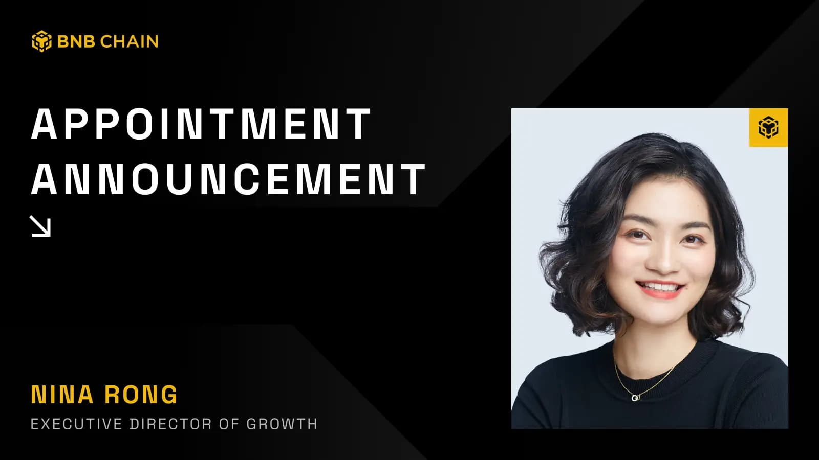 Image for Nina Rong Appointed as BNB Chain's Executive Director of Growth to Drive Global Expansion