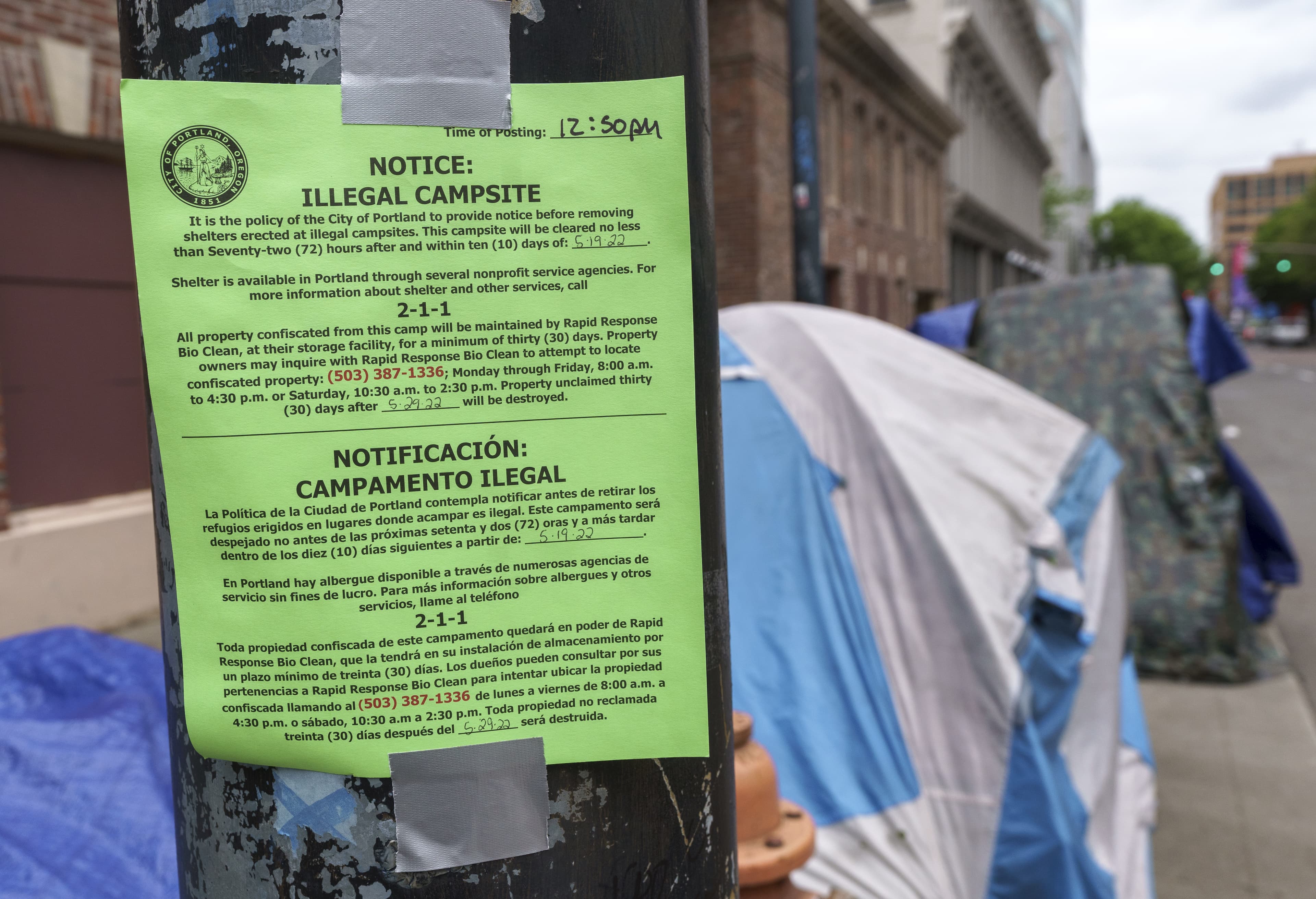 Image for Portland's Homeless Population Exceeds 5,200 Amidst Stricter Camping Regulations