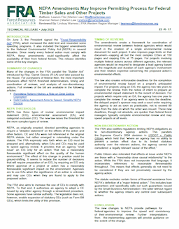 NEPA Reviews Face New 2-Year EIS Deadline and Page Limits Under Fiscal Responsibility Act