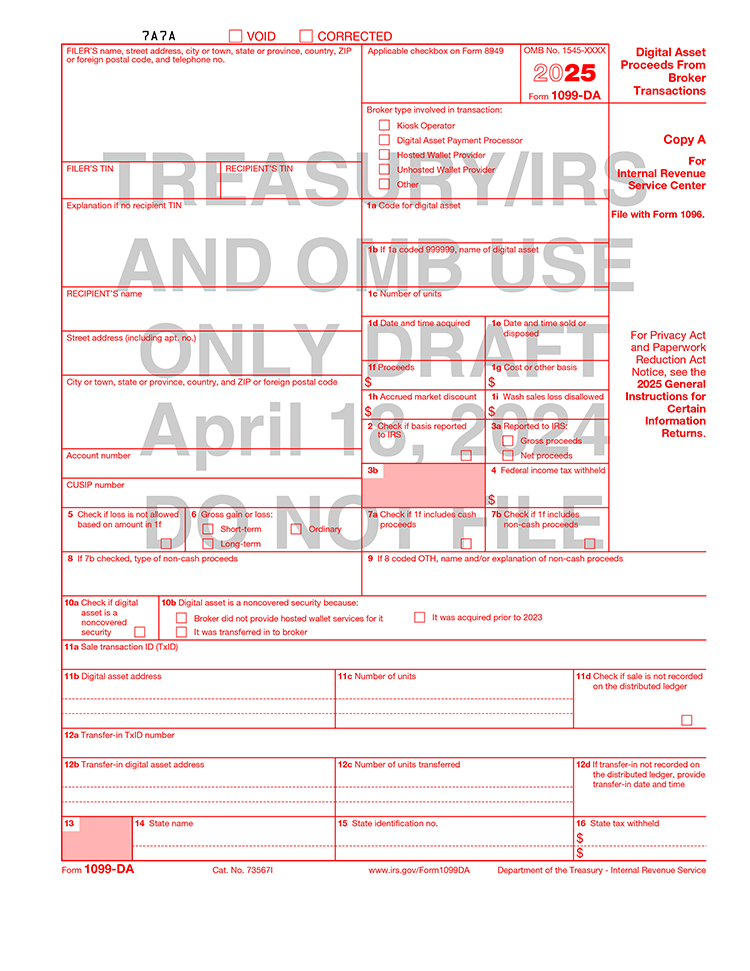 Image for IRS Form 1099-DA Reshapes Digital Asset Tax Reporting for 2025 Transactions