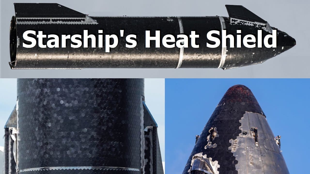 Image for SpaceX Starship Heat Shield Shows Robust Performance, Metallic Tiles Cause Red Hue