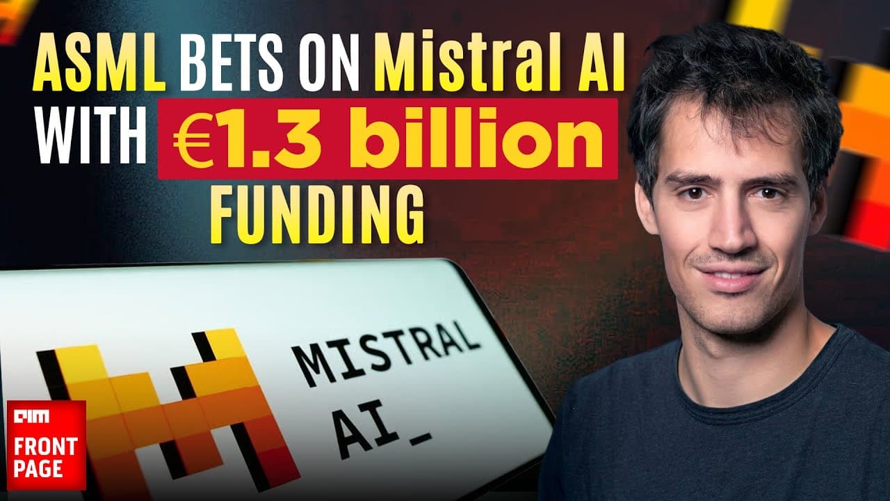 Image for ASML Leads €1.7 Billion Investment in Mistral AI, Securing Top Shareholder Position