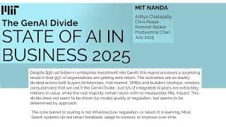 Image for Enterprise Generative AI Pilots Face 95% Failure Rate, MIT Study Finds