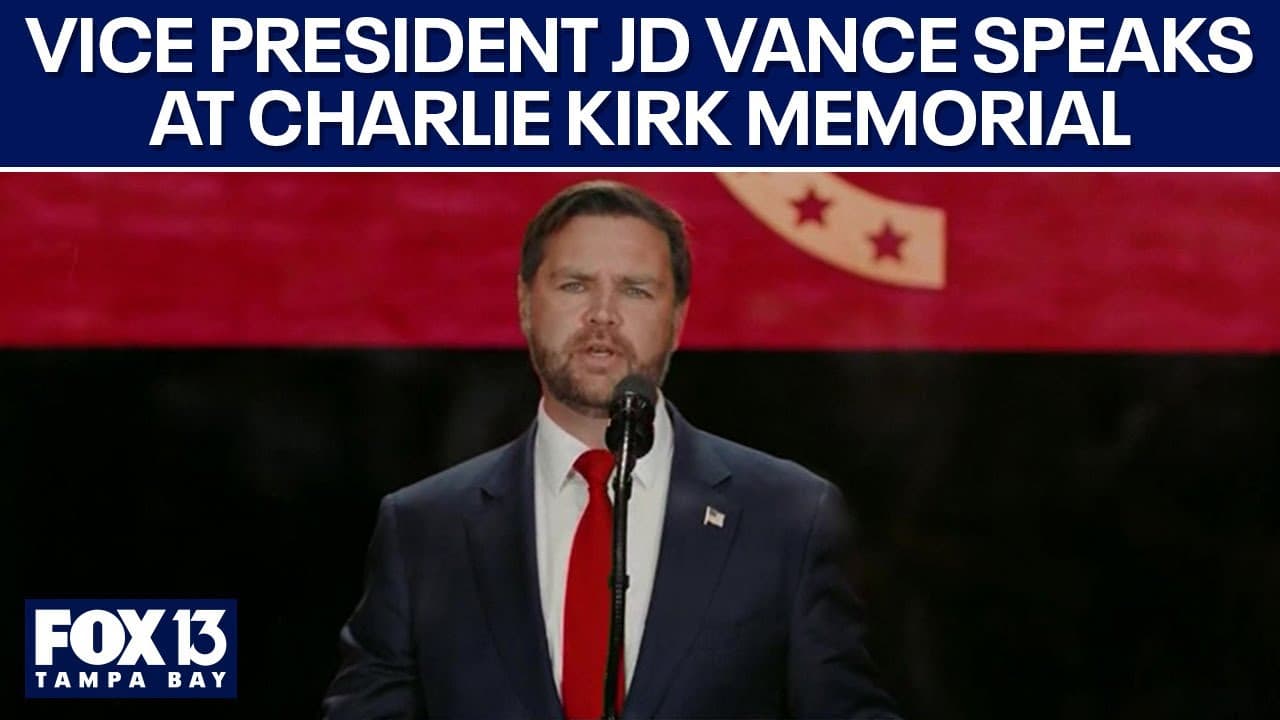 Image for JD Vance References God 10 Times at Charlie Kirk Memorial, Signaling Faith-Driven Political Path