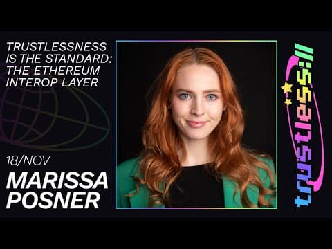 Image for Ethereum Foundation Leaders to Detail Interop Layer, Trustless Manifesto on Unchained