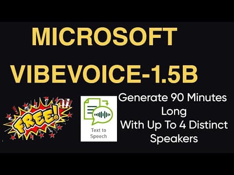 Image for Microsoft's VibeVoice-1.5B Model Enables 90-Minute, Four-Speaker Audio Generation