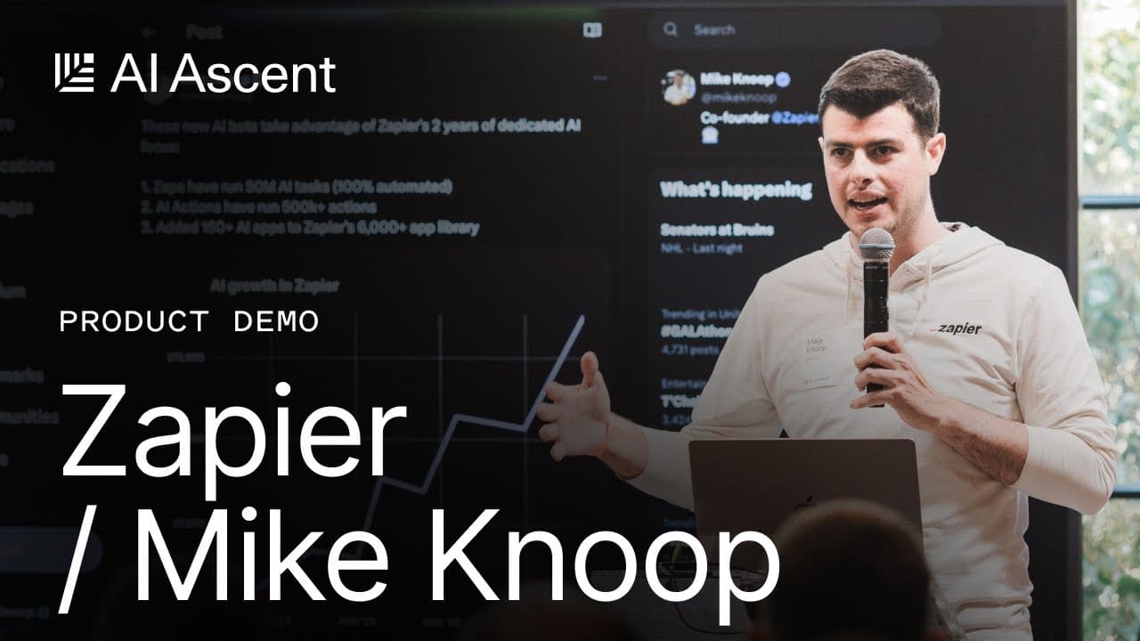 Image for Zapier Co-founder: AI Workflows Drive Tangible Results, Evidenced by Over 50 Million Tasks