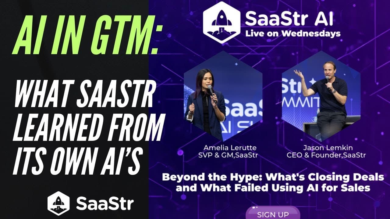 Image for SaaStr Reports 10 AI Agents in Production by Q3, Generating $340K in Q3 Sponsor Pipeline