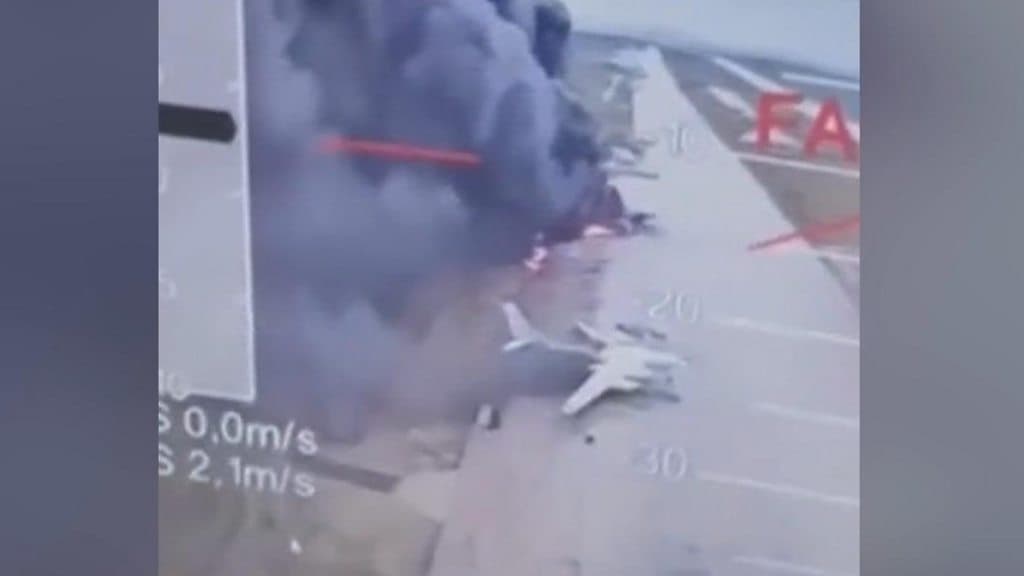Image for Ukraine's 'Operation Spiderweb' Inflicts Estimated $7 Billion Damage on Russian Strategic Air Fleet