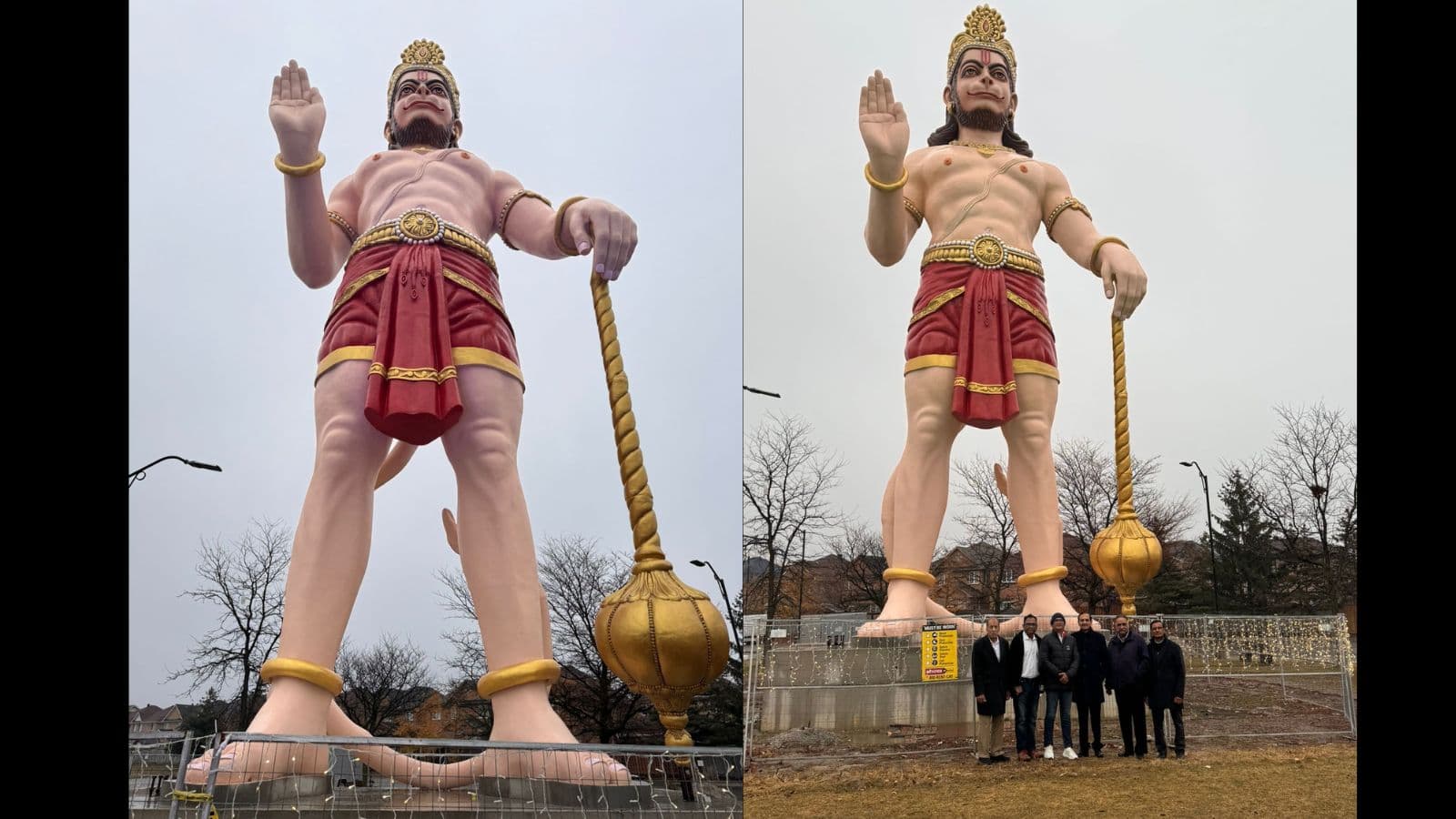 Image for Brampton's 55-Foot Hanuman Statue Prompts Heightened Security Amidst Online Backlash
