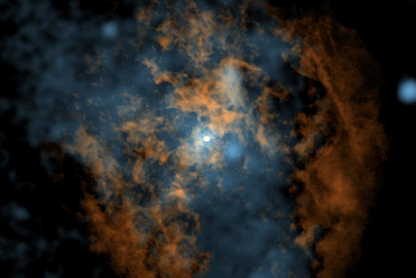 Image for Sagittarius A* Emits Hot Wind Equivalent to 25,000 Suns, Explaining Dormant State