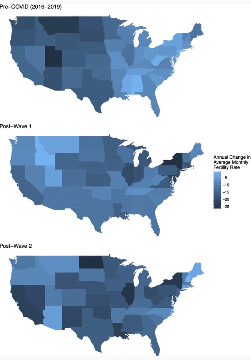 Image for Partisan Divide in U.S. Birth Rates Widens by 17 Percent, Studies Show