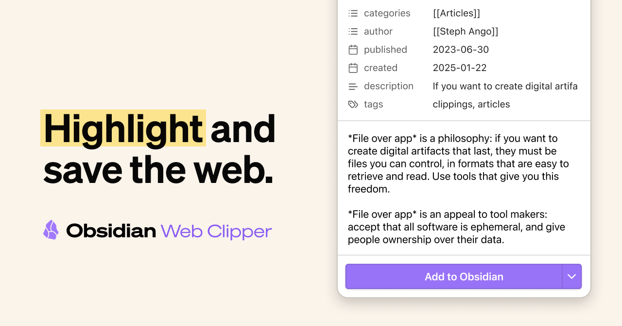 Image for Obsidian Web Clipper Introduces Embedded Mode for Enhanced Multitasking and AI Workflow