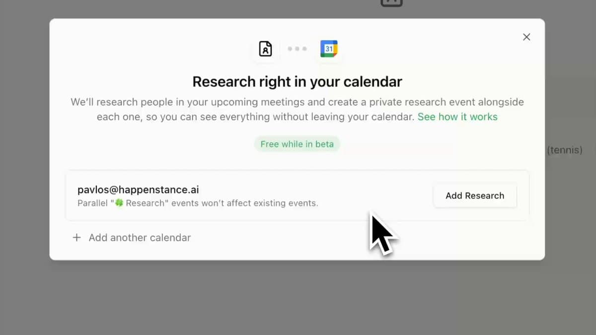 Image for Calendar Research Agent Automates Meeting Preparation with AI-Powered Profiles