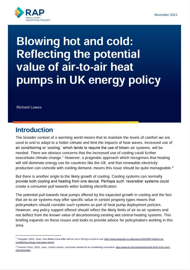Image for UK Policies on Refrigerants and Street Lighting Fuel 'Degrowth Mindset' Discussion