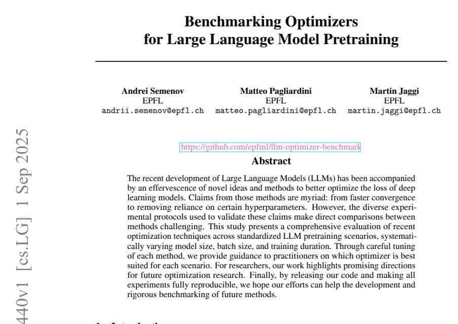 Image for AdEMAMix and MARS Emerge as Leading LLM Optimizers for Large-Scale Pretraining