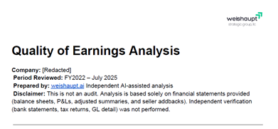 Image for Financial Analyst Pete Weishaupt Questions Company's Reported Earnings, Citing High Leverage and Structural Insolvency
