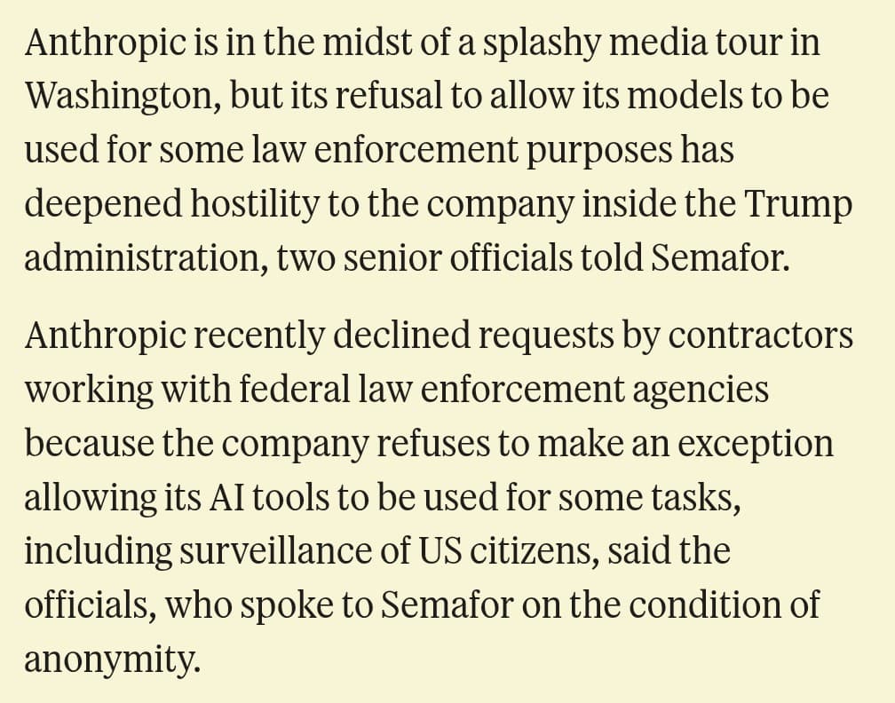 Image for Anthropic's AI Surveillance Ban Draws White House Ire