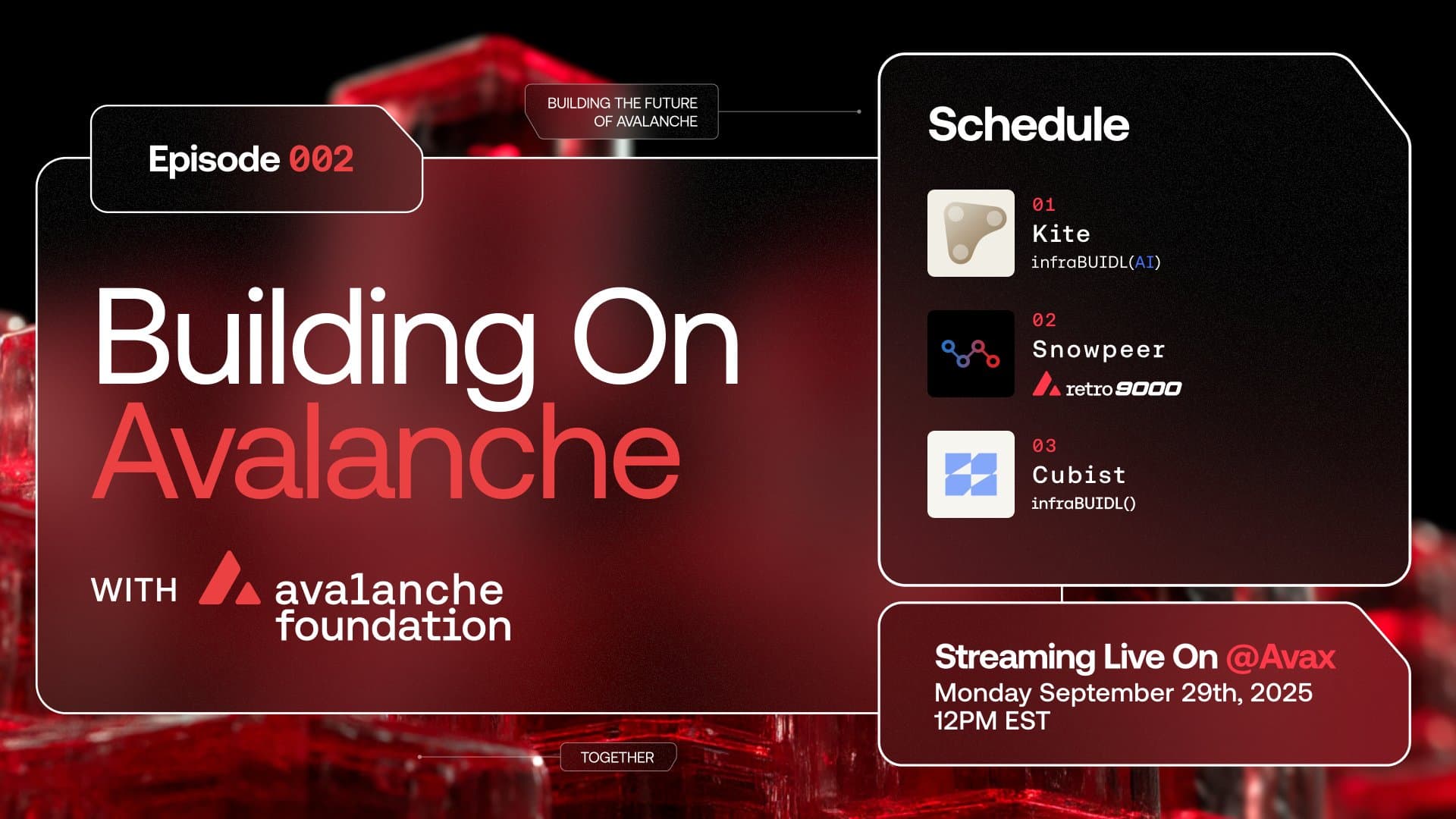Image for Avalanche Foundation to Host Second Episode of "Building on Avalanche" Series on September 29
