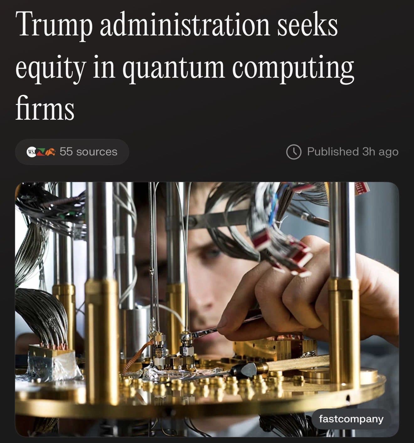 Image for Trump Administration Explored Direct Equity Stakes in Quantum Computing Firms