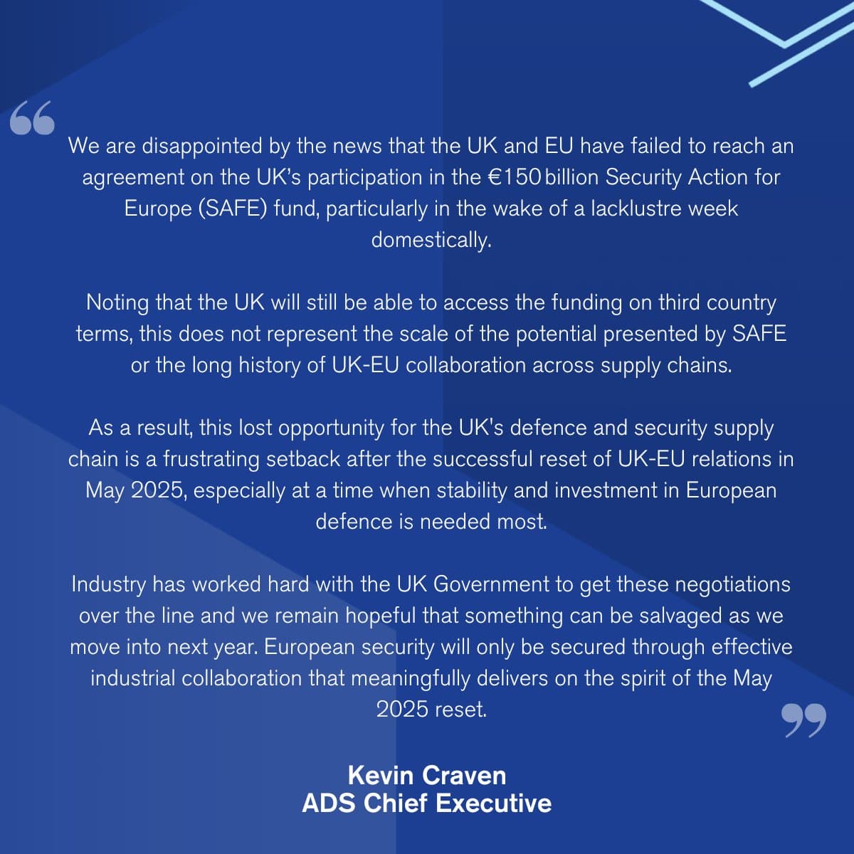 Image for UK Exits Talks on Joining EU's €150 Billion Defense Loan Program