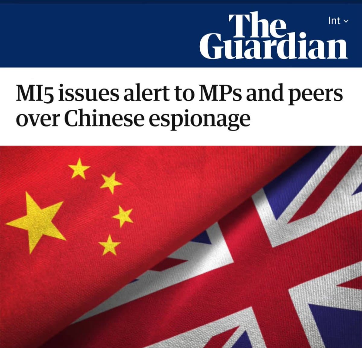 Image for MI5 Identifies Two Chinese Spy Profiles Targeting UK Officials on LinkedIn Amid Escalating Espionage Claims
