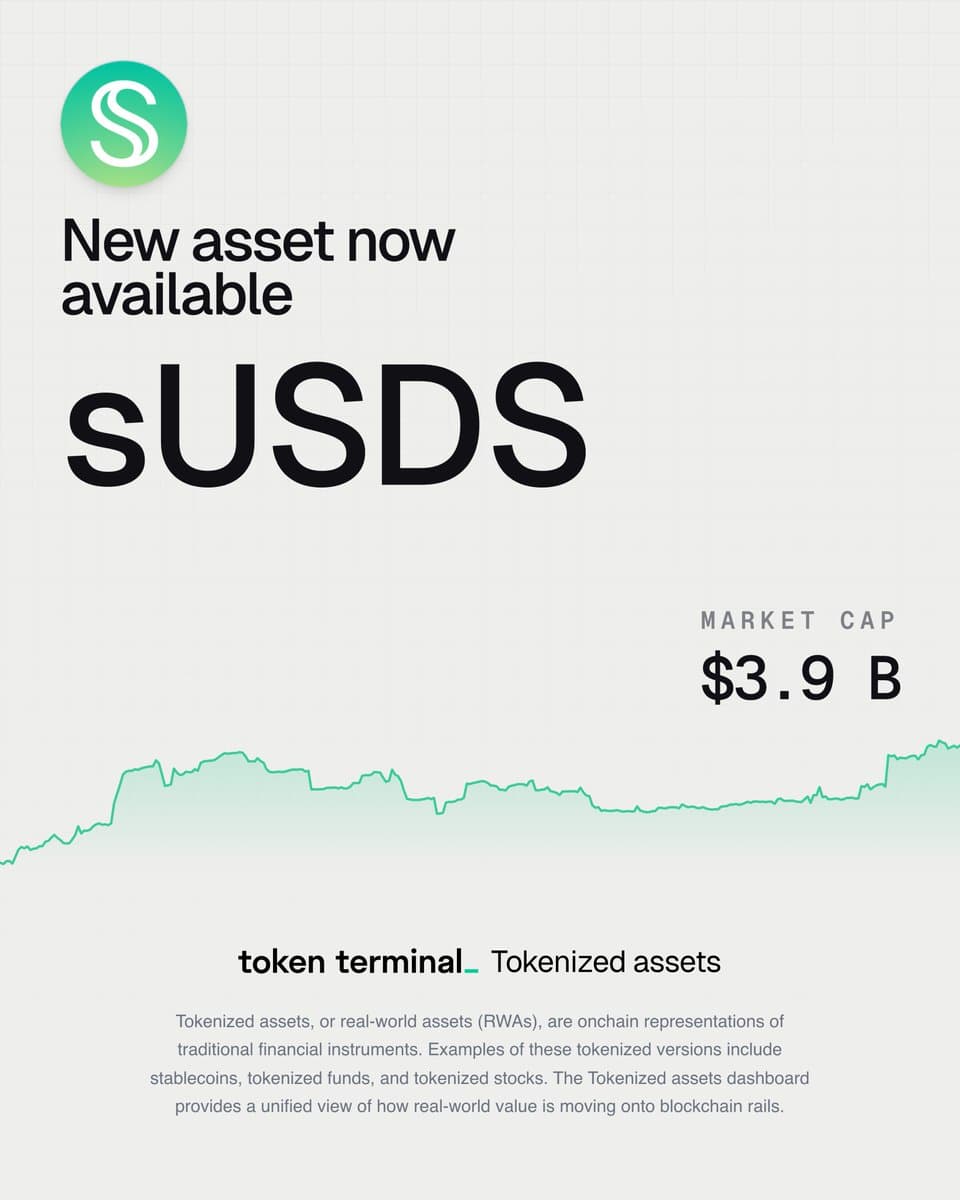 Image for SkyEcosystem's sUSDS Surpasses Ethena's sUSDe, Claims Top Spot in Yield-Bearing Stablecoin Market with Estimated $3.18 Billion Valuation