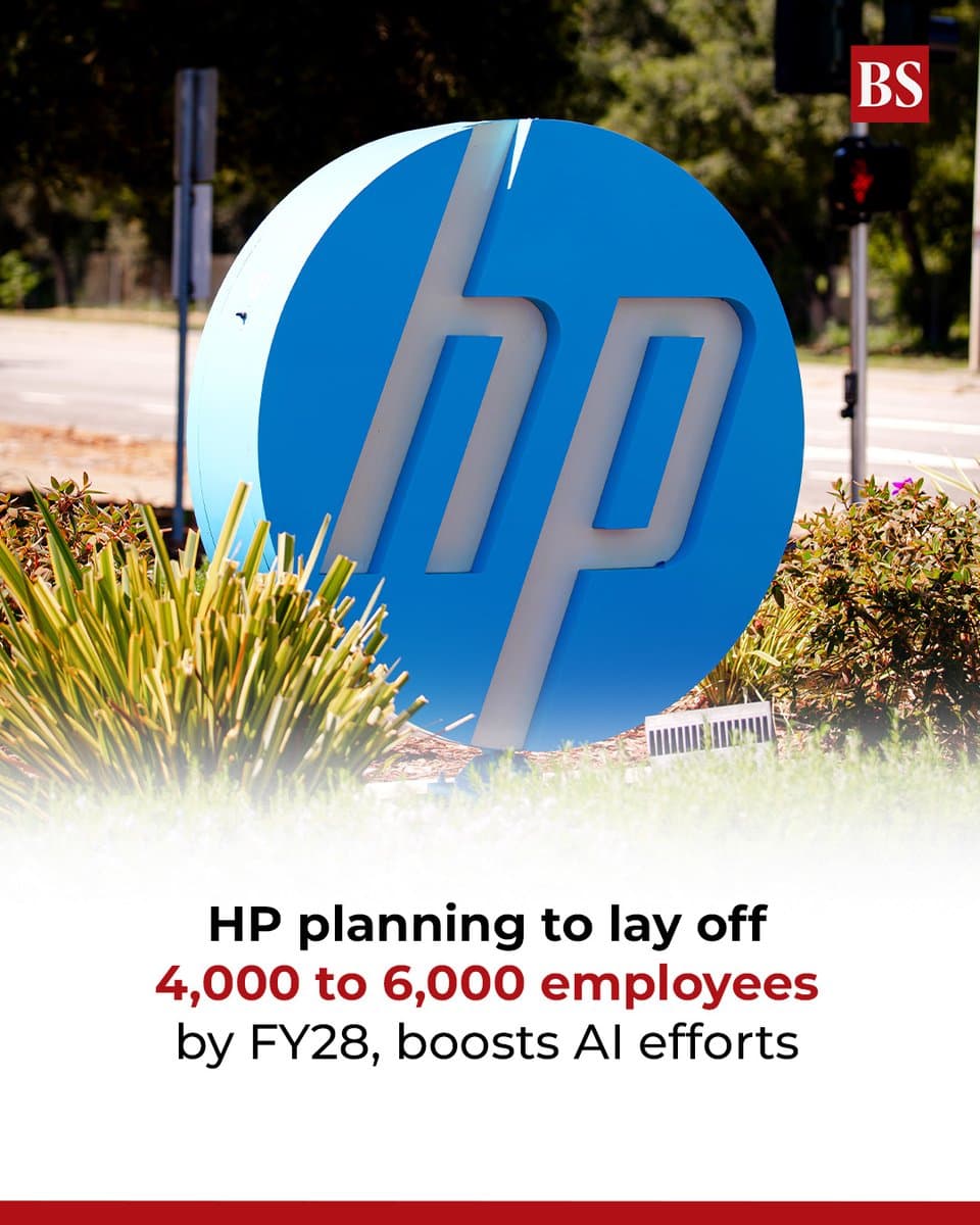 Image for HP to Cut Up to 6,000 Jobs by 2028 Amid AI-Driven Restructuring