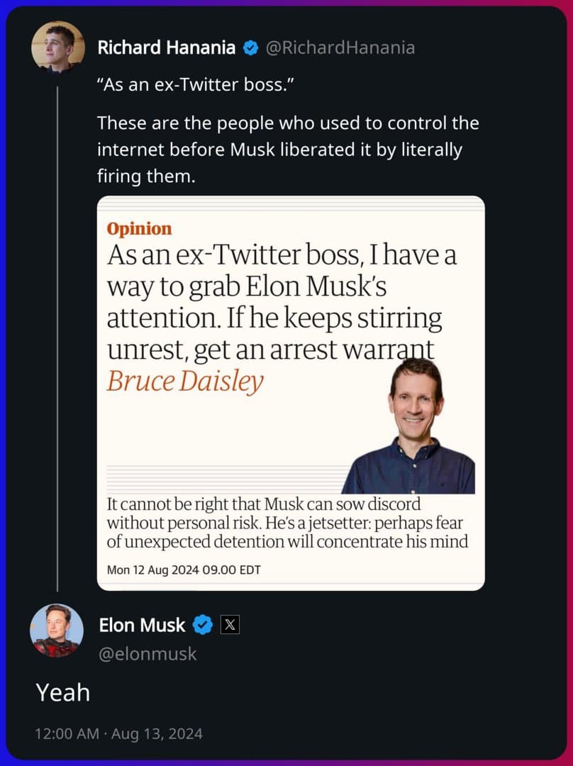 Image for Elon Musk's Online Persona Draws Scrutiny from Commentator Richard Hanania