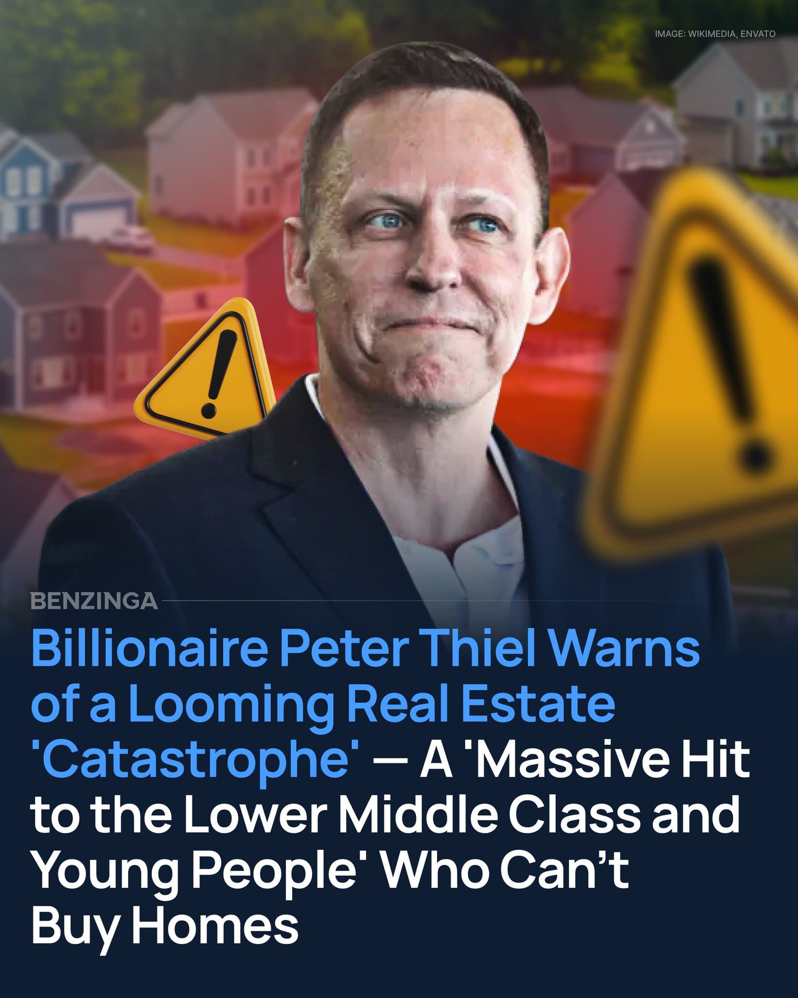 Image for Peter Thiel Warns Homeownership Crisis Risks 'Proletarianization' of Young Americans