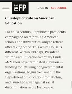 Secretary McMahon Endorses "Manhattan Statement" for Higher Education Reform, Citing Taxpayer Investment