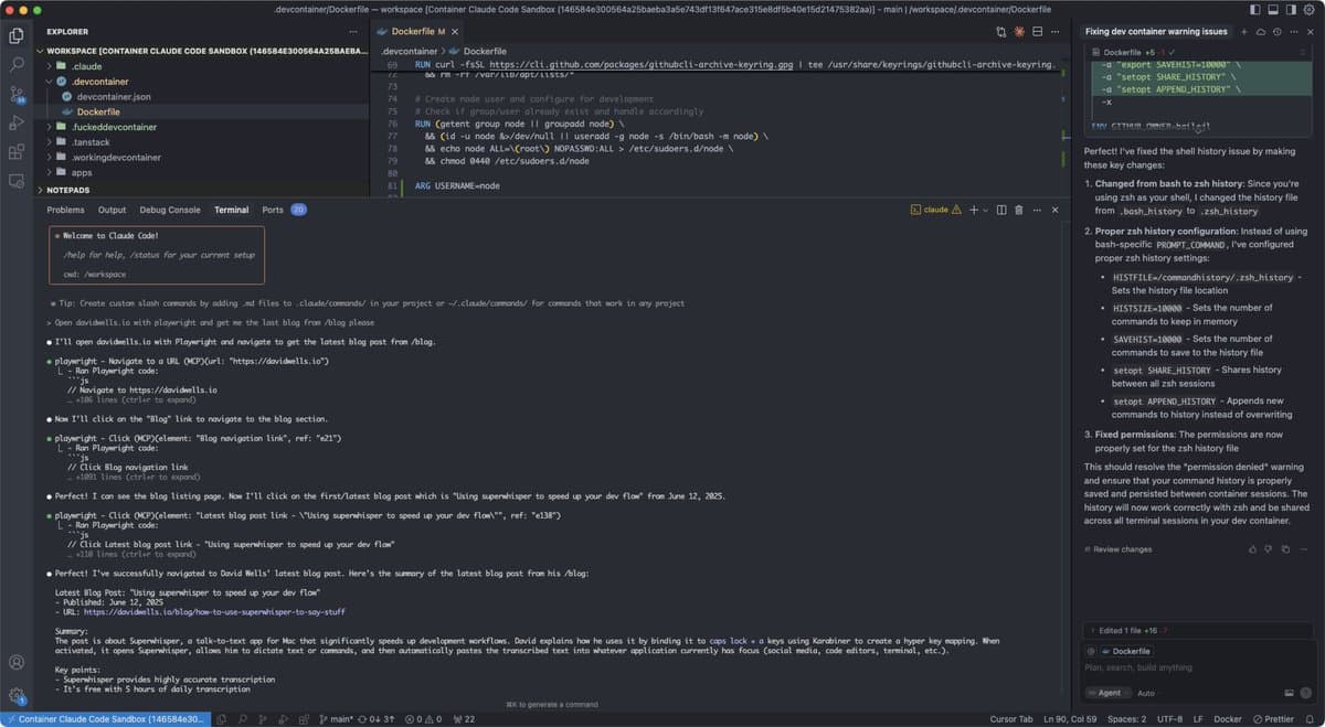 Image for Playwright Multi-Client Protocol Server Successfully Sandboxed, Enabling "YOLO Mode" Development