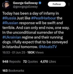 Drew Pavlou Criticizes Academic Shaiel Ben-Ephraim's Association with Pro-Russia George Galloway