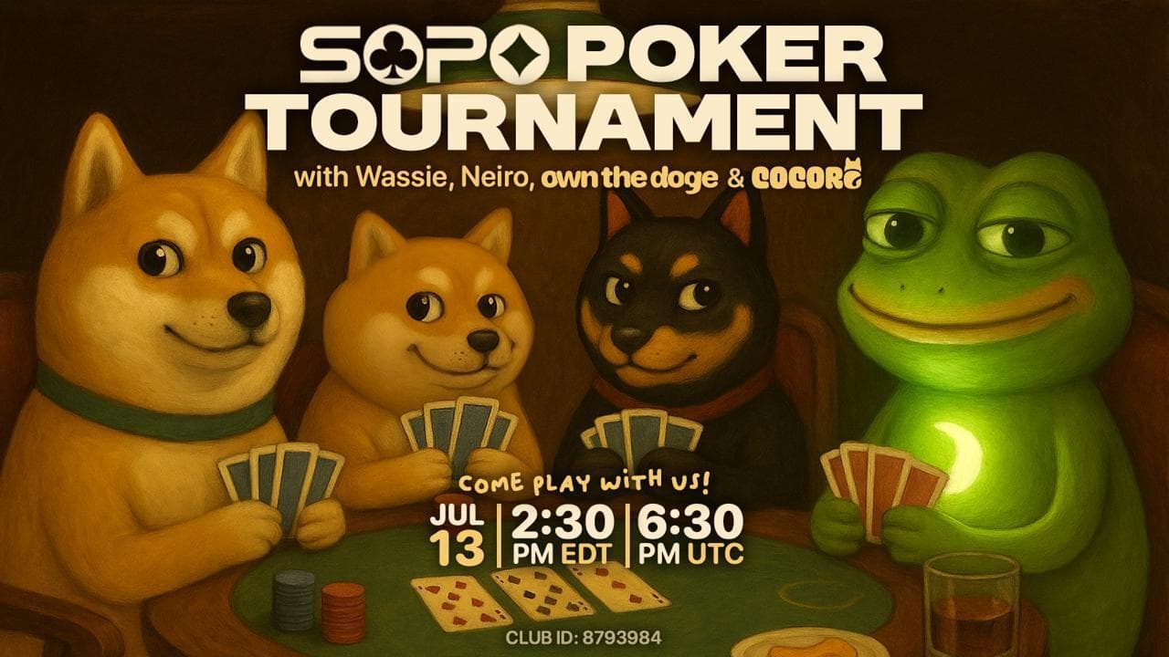 Image for Own The Doge Announces $700+ Provenance Poker Tournament on PlaySOPO