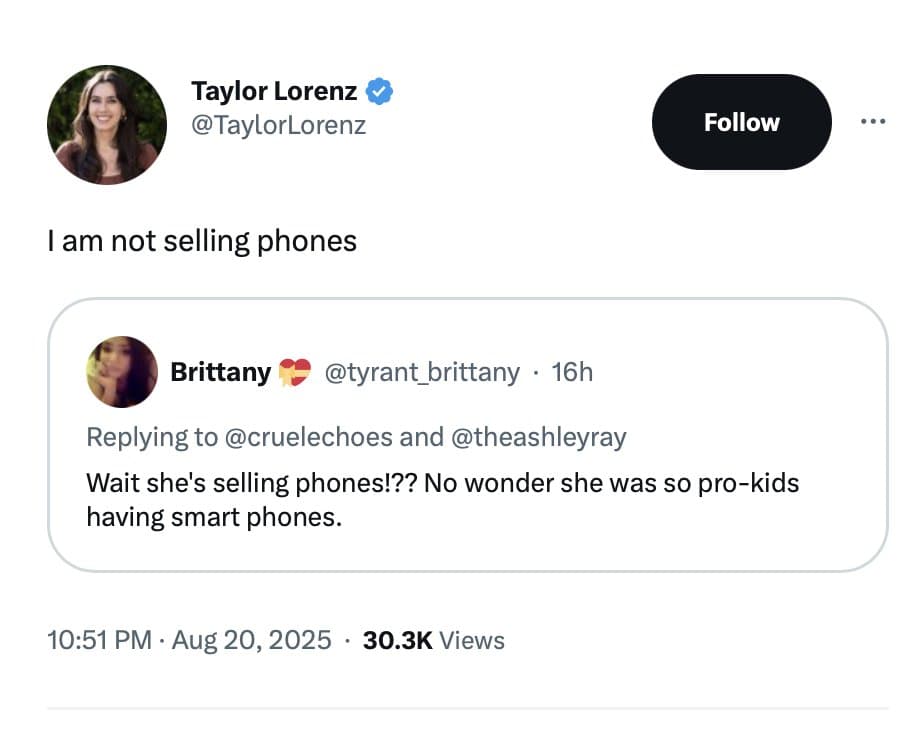 Image for Taylor Lorenz's Bark Phone Partnership for Ages 6-15 Prompts Scrutiny Over 'Not Selling Phones' Claim