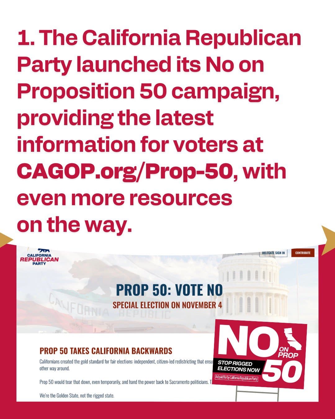 Image for California Republican Party Mobilizes Against Proposition 50 at State Convention