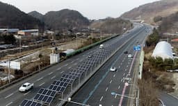 South Korea's 20-Mile Motorway Features Solar-Powered Cycle Path Generating Electricity for 600 Homes