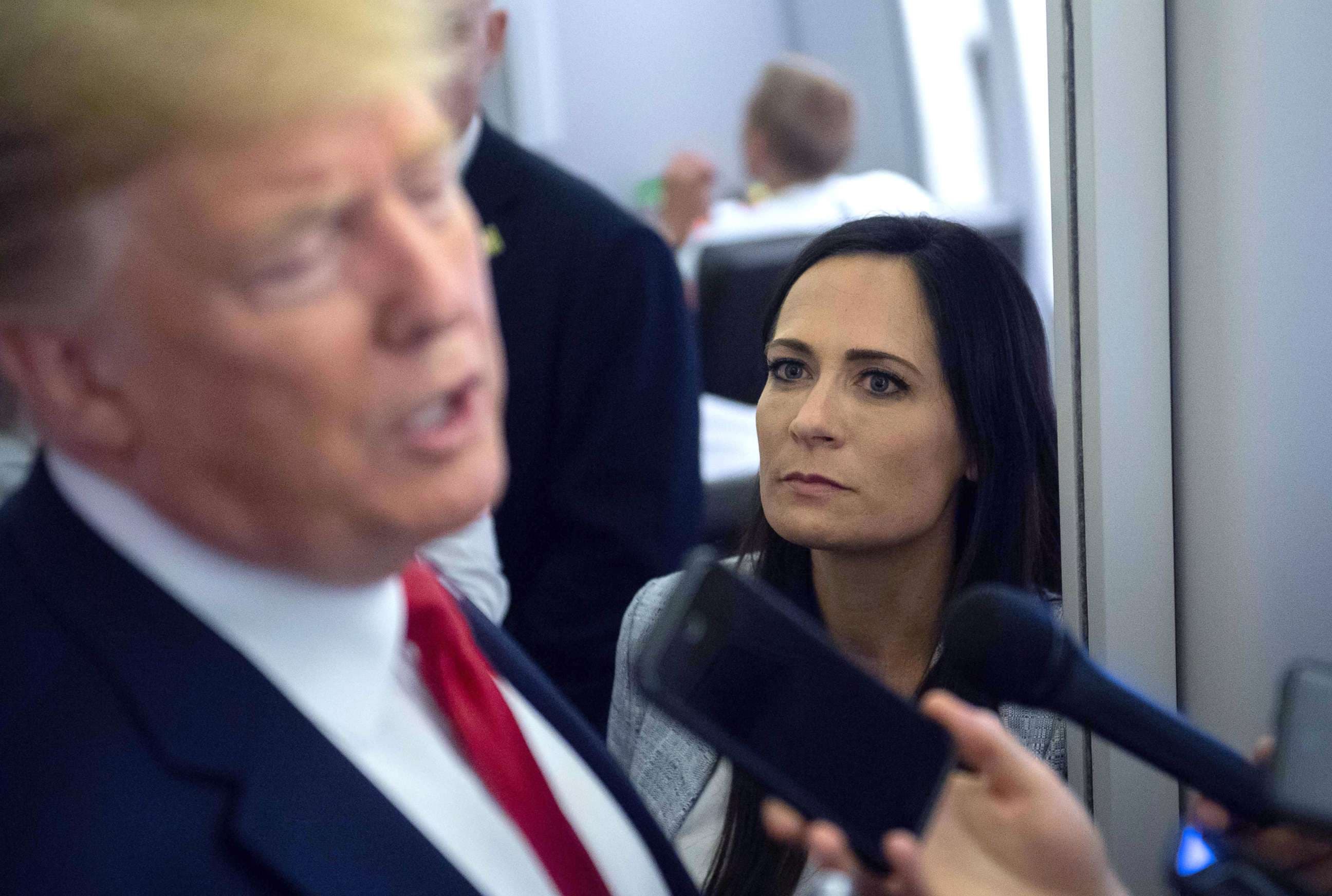 Image for Former White House Press Secretary Alleges Trump Sought to "Look at Her Ass" on Air Force One