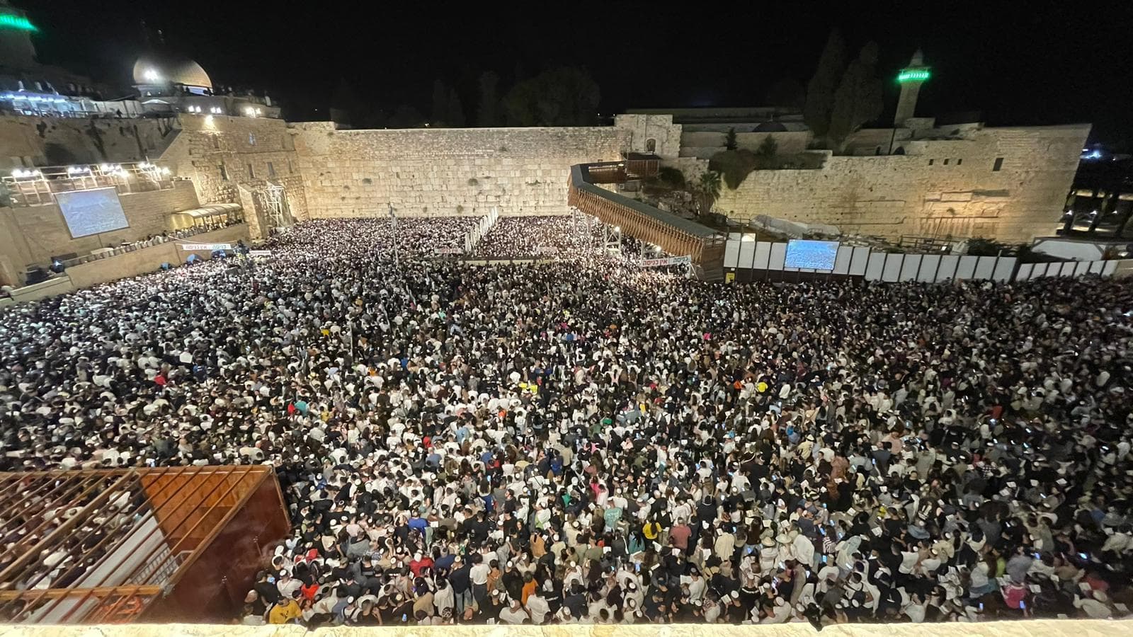 Image for Over 50,000 Gather at Jerusalem's Western Wall for Pre-High Holiday Selichot Prayers