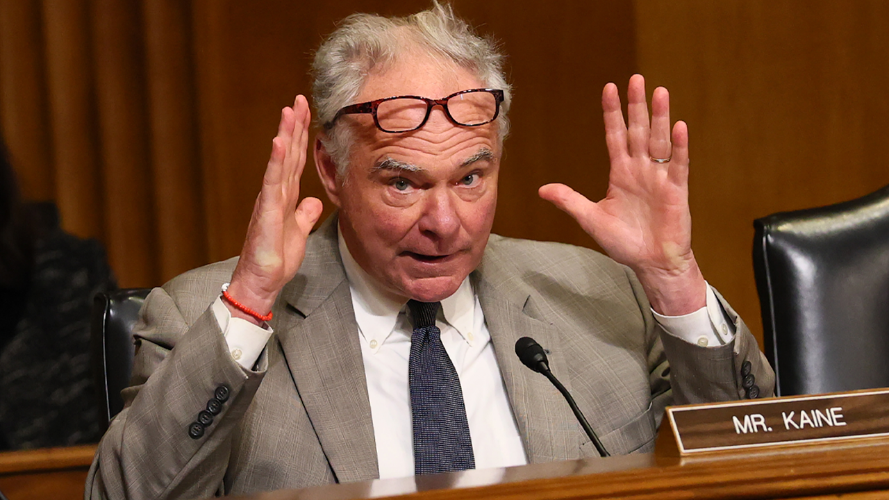 Image for Kaine's Comparison of 'God-Given Rights' to Theocracy Draws Sharp Rebuke at Senate Hearing