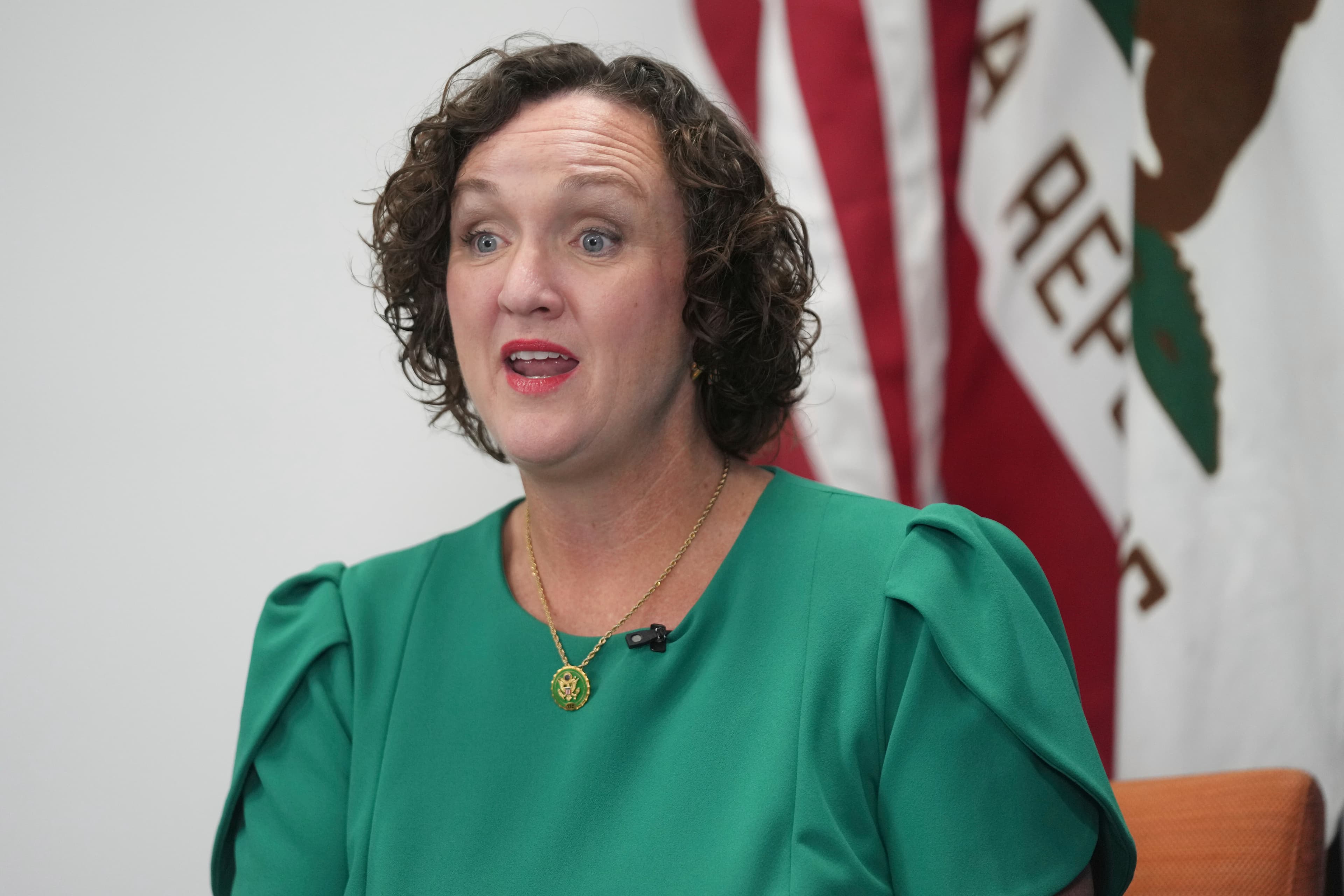 Image for Katie Porter's Stance on 40% Trump Voters in California Gubernatorial Race Ignites Interview Controversy