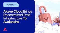AkaveCloud Launches Decentralized Data Layer on Avalanche, Emphasizing Transparency and Control