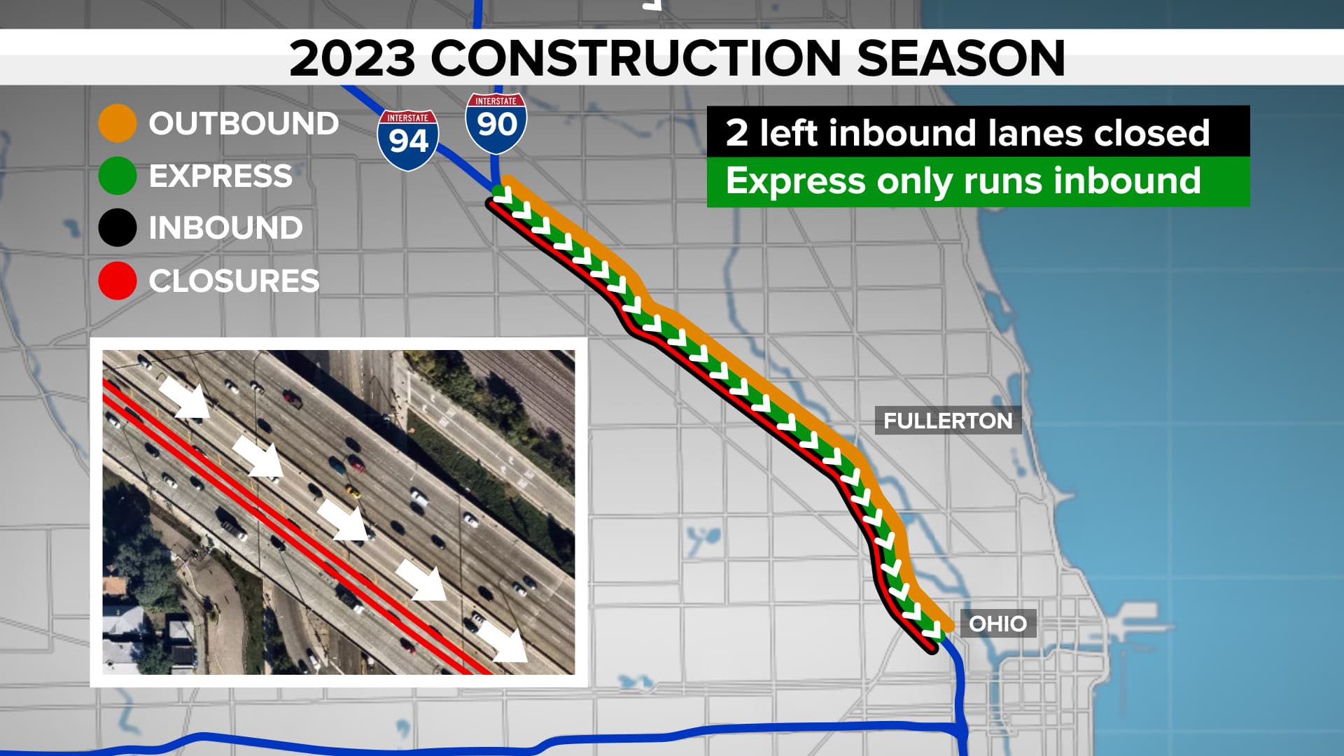 Image for Kennedy Expressway $169 Million Rehabilitation Project Nears 2025 Completion Amidst Commuter Frustrations