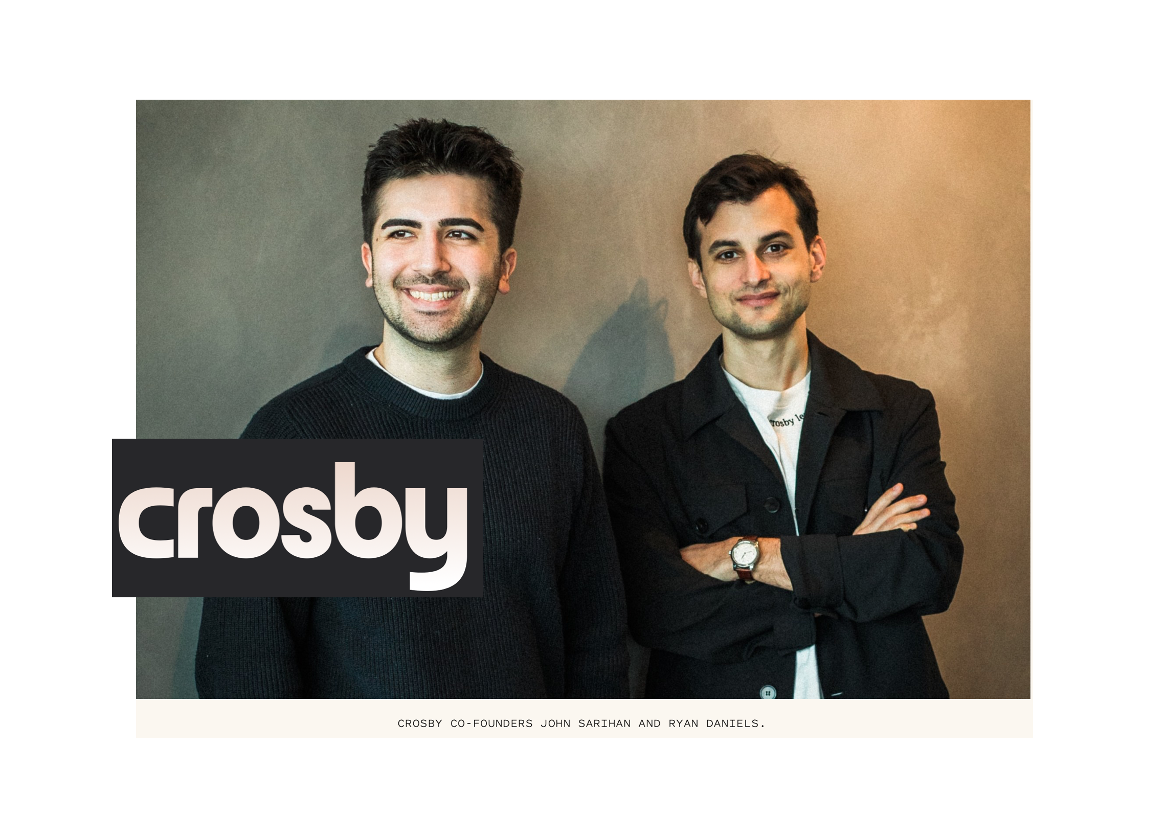 Image for Crosby Co-founder John Sarihan Advocates for 'Quality Tsars' in Vertical AI